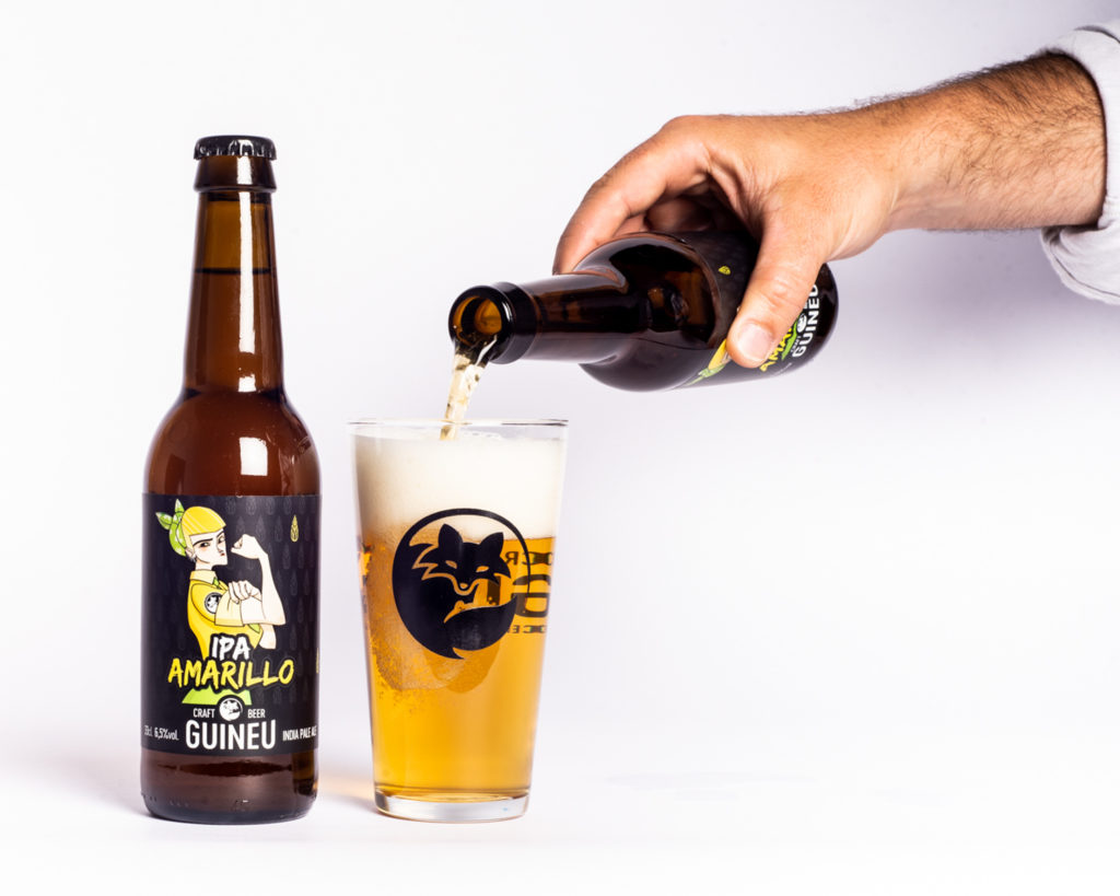 Cerveza artesana Guineu IPA Amarillo